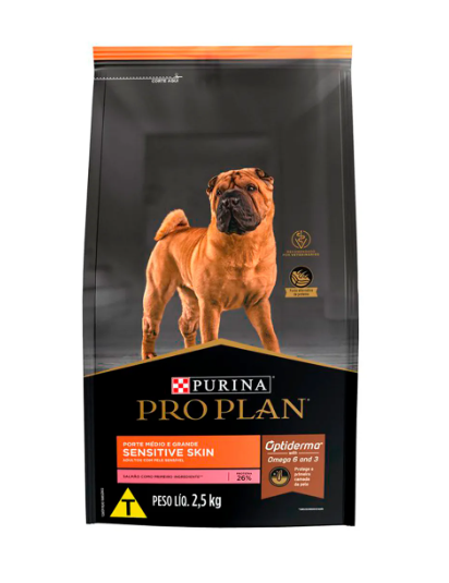 PROPLAN ADULTO RAZA MEDIA Y GRANDE, PIEL SENSIBLE 15KG - ImpoPet